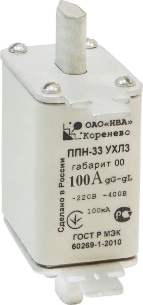 Плавкая вставка ППН33 100А габ.00