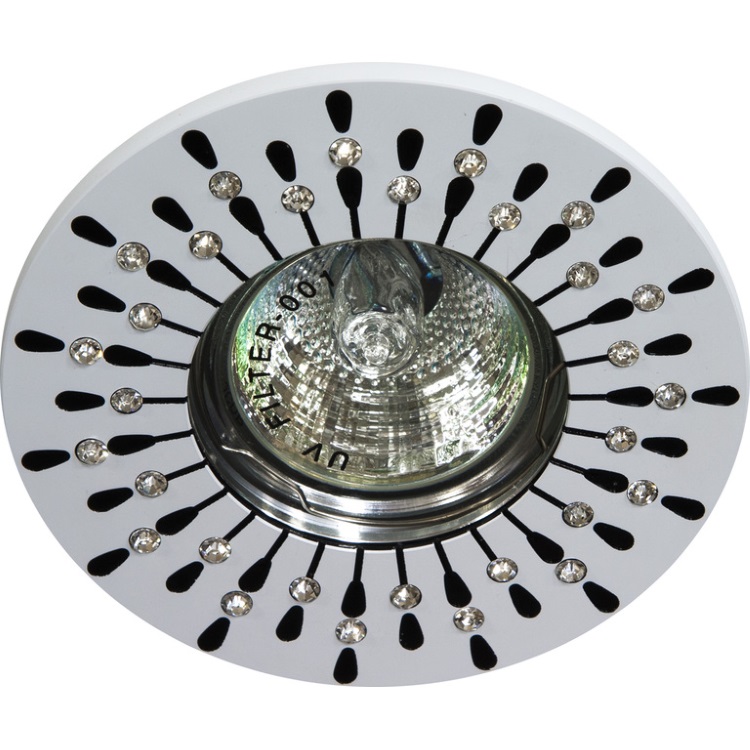 Светильник потолочный MR16 MAX50W 12V G5.3, прозрачный, белый, DL101R