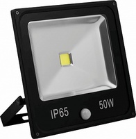 Прожектор светодиодный 50W с встроенным датчиком LL-863 IP65 6400K Feron