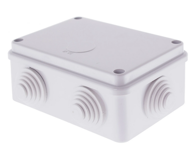 Коробка настенная с втулками 120х80х50мм IP55