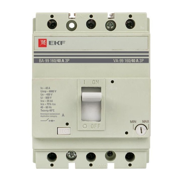 Выключатель автоматический 3п 160/40А 35кА ВА-99 PROxima EKF mccb99-160-40