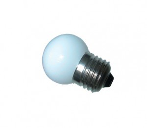 DECOR GL45 LED 0.6W BLUE 230V E27 синий (LED шарик) FOTON - лампа (S453)