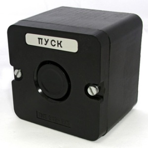 ПКЕ 222/1 IP54 черная кнопка