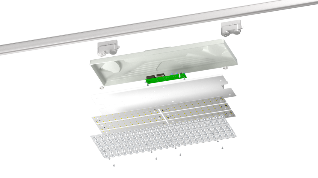 Светильник L-store 50/Д/3.0K/03/MT-VF/SH/220AC IP20 RAL7038 шинопровод (SH) LEDEL LSTORE00046