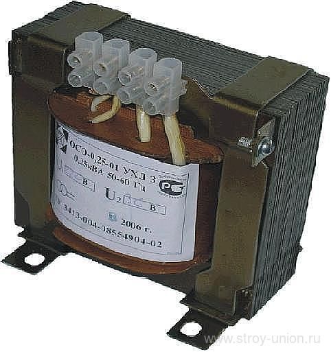 Трансформатор ОСО - 0,25 380/12*