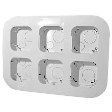 Legrand Quteo белая рамка на 6 постов