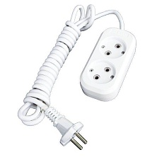 Удлинитель 2гн. 2м с/з ПВС 3x1 16А T-Plast