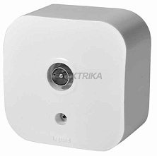 Legrand Quteo белая розетка TV