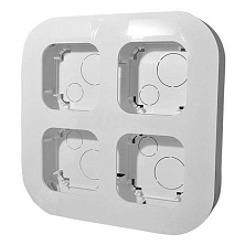 Legrand Quteo белая рамка на 4 поста