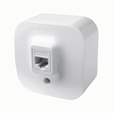 Legrand Quteo белая розетка RJ11