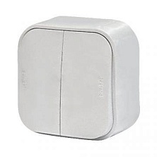 Legrand Quteo белый выключатель 1-клавишный 10А
